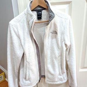 The North Face White Fleece Jacket adult size Small